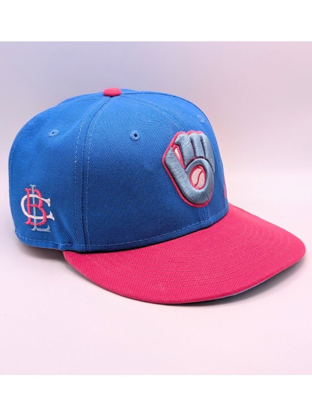Milwaukee Brewers New Era Fitted Big League Chew Curveball Cotton Candy 7 1/8
